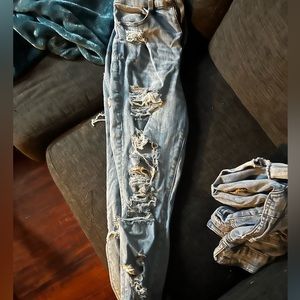 American Eagle Light skinny jeans